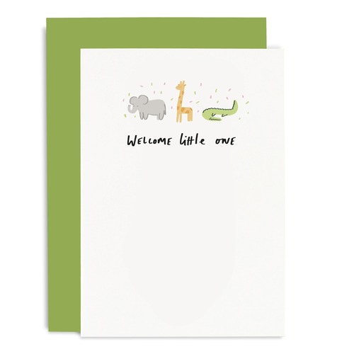 Welcome Little One little notes card