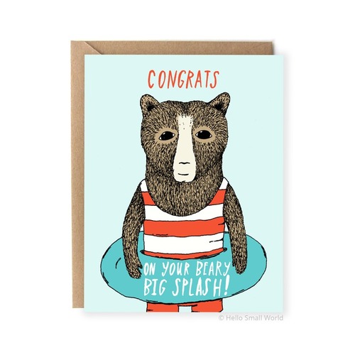 Congrats on Your Beary Big Splash