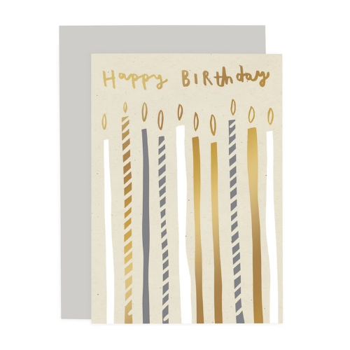Happy Birthday Tall Candles Card.