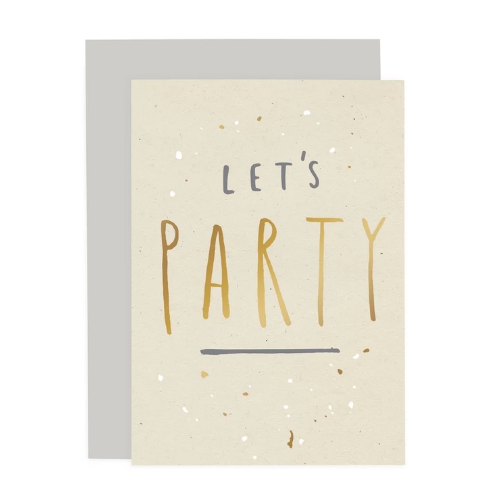 Let's Party Speckle Card.