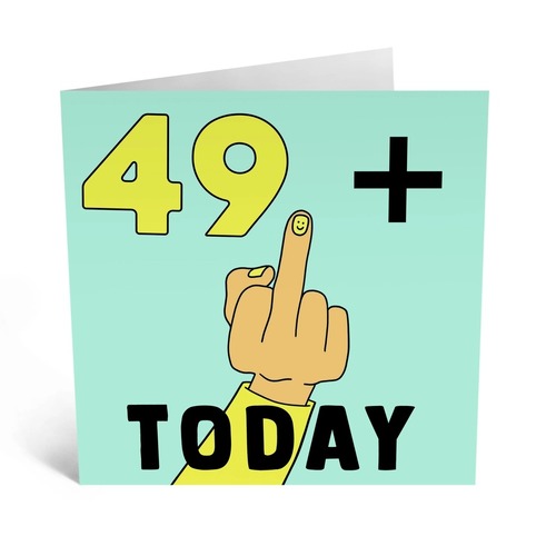 Middle Finger 50th Birthday