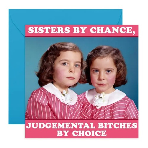Sisters By Chance Card