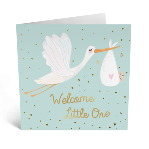 Welcome Little One Stork NEW