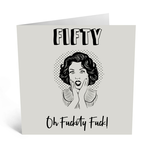 Vintage Fifty Birthday Card