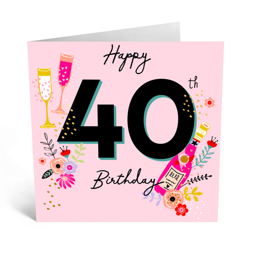 Sweet 40th Birthday Card