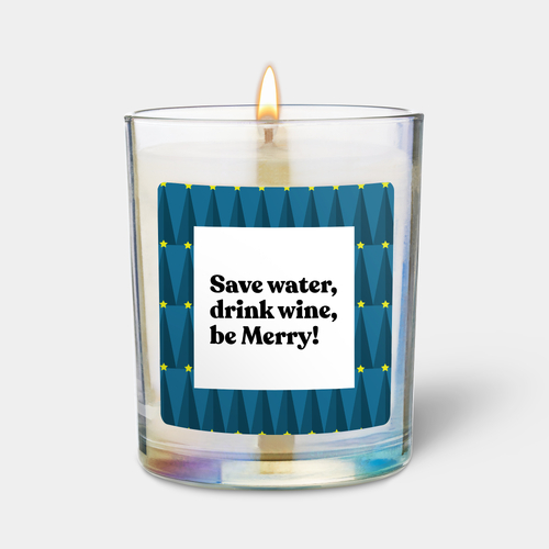 Save water, drink wine, be Merry! - Floral