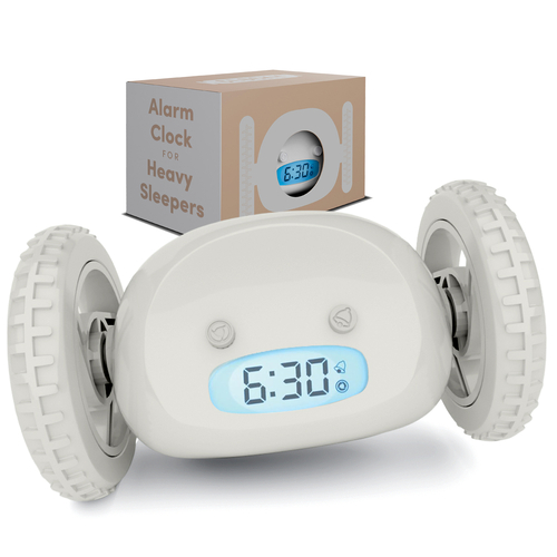 Mist Clocky® Alarm Clock on Wheels
