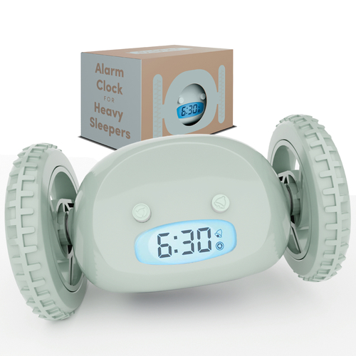 Sage Clocky® Alarm Clock on Wheels