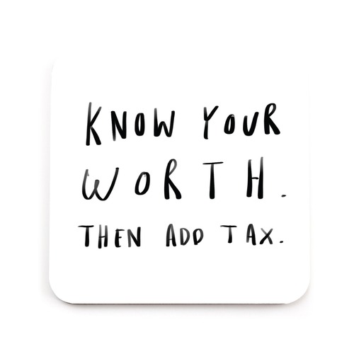 Know Your Worth Coaster