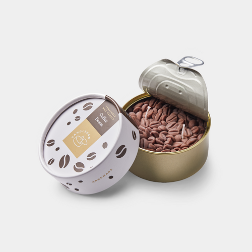 Coffee Beans Scented Soy Candle Can