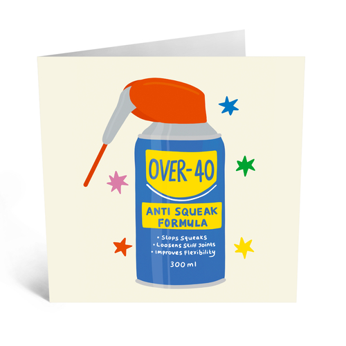 Over 40 Spray Birthday