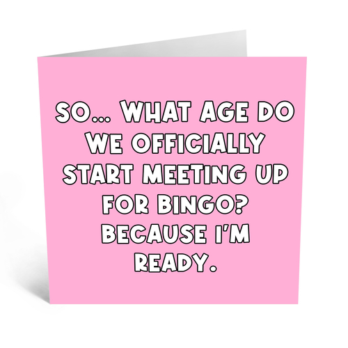 Meeting Up For Bingo
