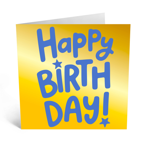 Happy Birthday Foil Background
