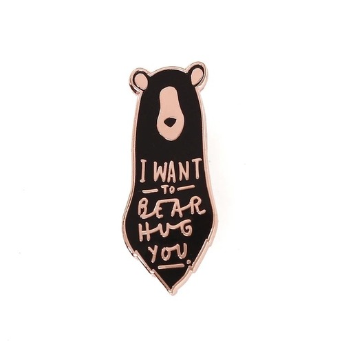 Bear Hug Enamel Pin
