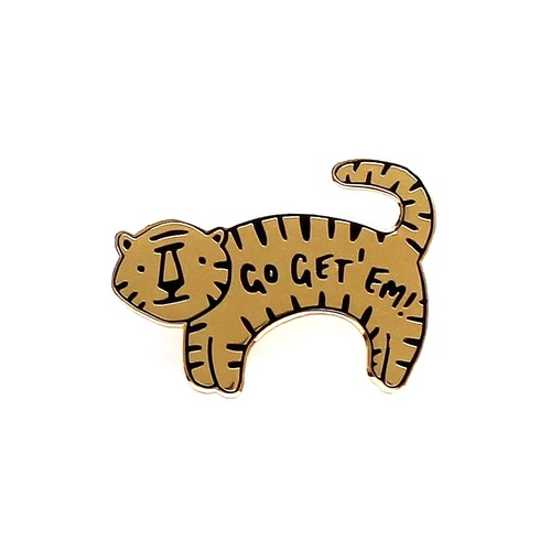 Go Get Em Tiger Enamel Pin