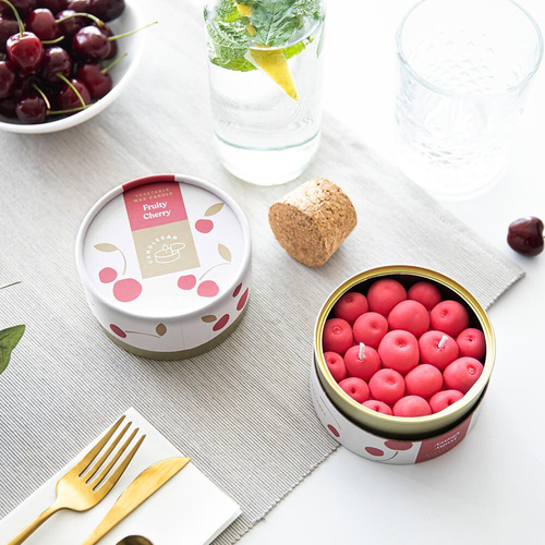 Fruity Cherry Scented Soy CandleCan