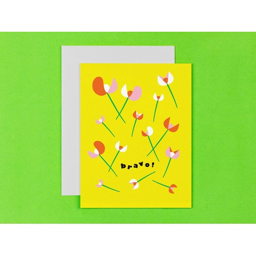 Bravo Fleurs Greeting Card