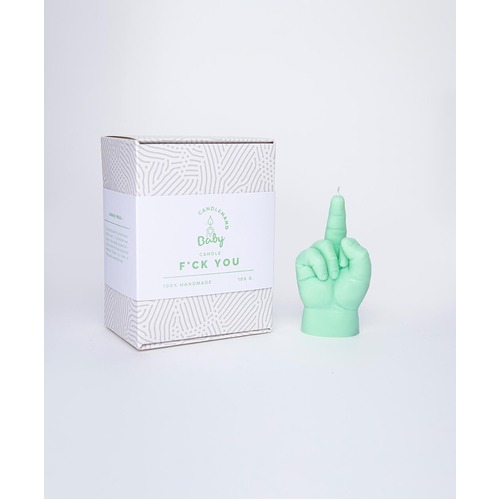 "F*ck You" Baby Hand Candle Green