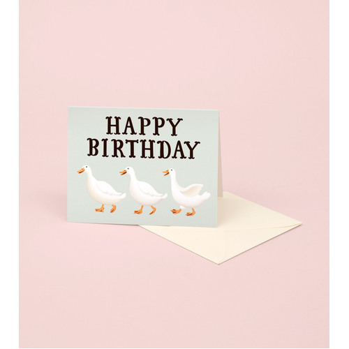 Ducks Happy Birthday Card