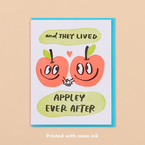 Appley Ever After Letterpress Card