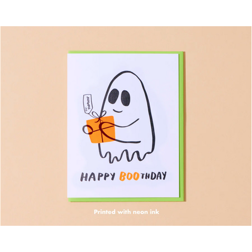 Happy Boo-thday Letterpress Card