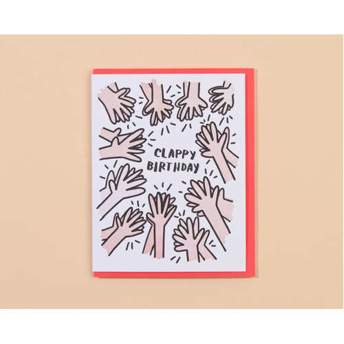 Clappy Birthday Letterpress Card