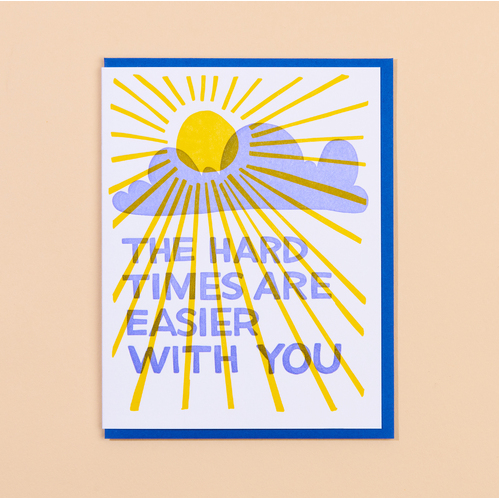 Easier with You Letterpress Card