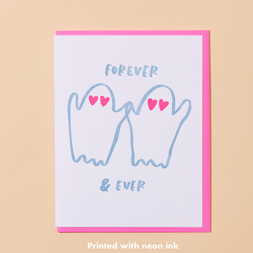 Forever and Ever Letterpress Card.