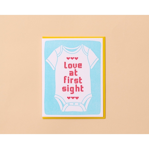 Love at First Sight Letterpress Card