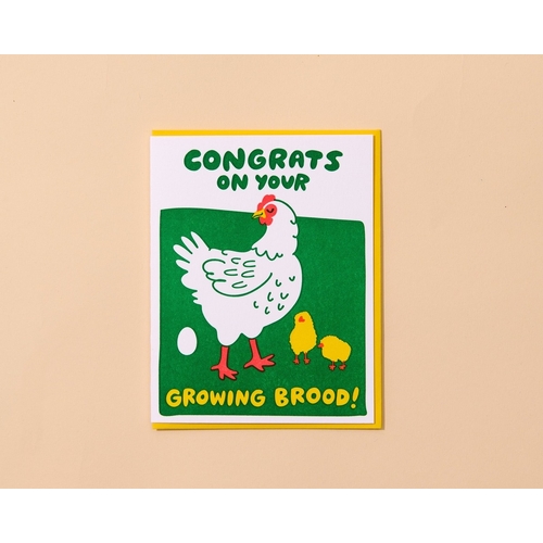 Growing Brood Letterpress Card