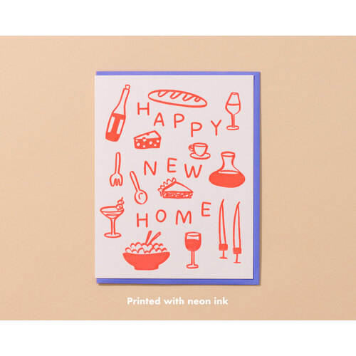 Happy New Home Letterpress Card