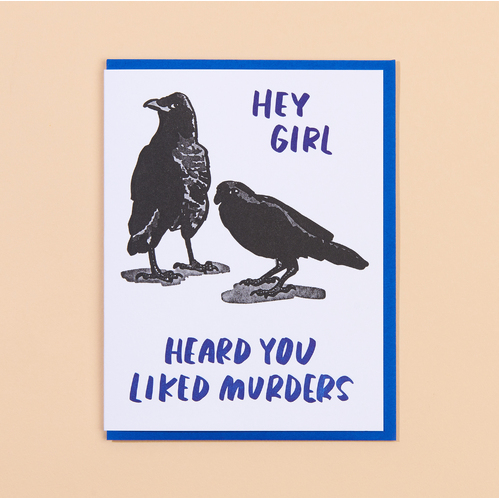 Murder Letterpress Card