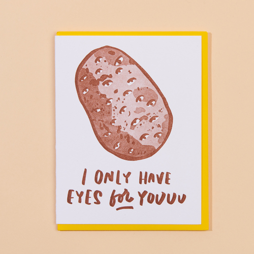 Potato Letterpress Card