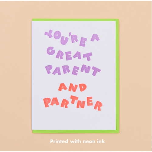 Parent and Partner Letterpress Card