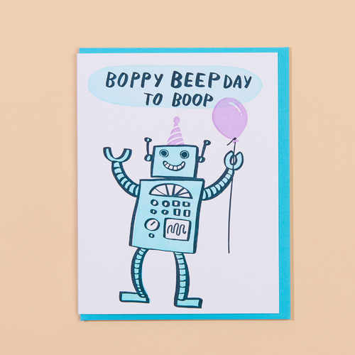 Boppy Beepday Letterpress Card