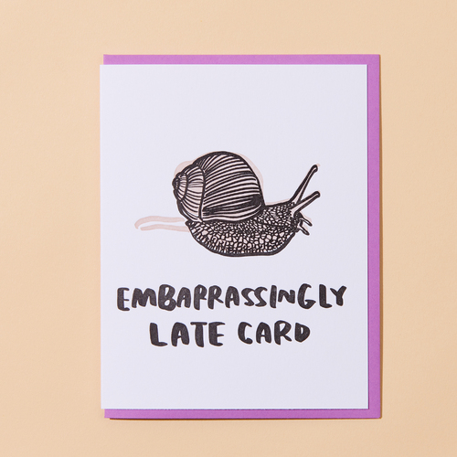 Snail Letterpress Card