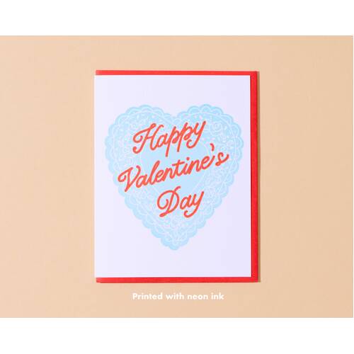 Vintage Valentine Letterpress Card