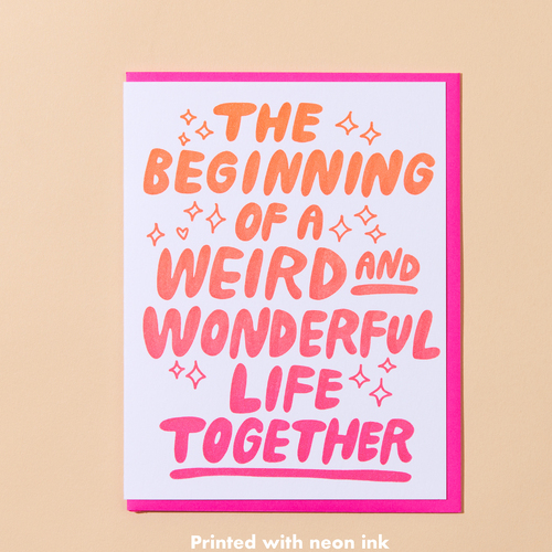 Weird & Wonderful Letterpress Card