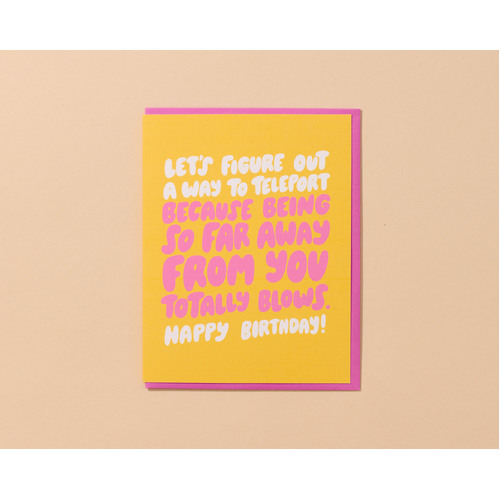 Teleport Birthday card