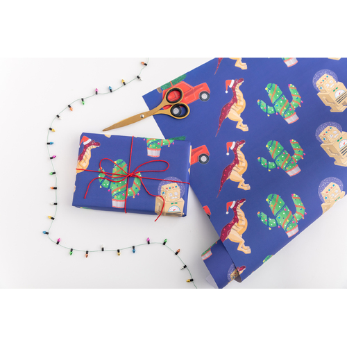Kitsch Christmas wrap - single sheet