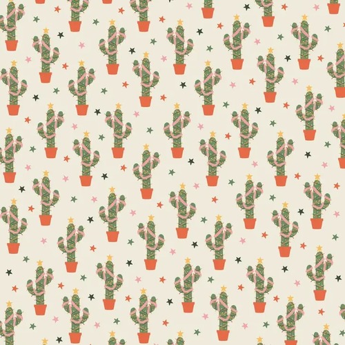 Christmas Cactus Wrap - Single sheet