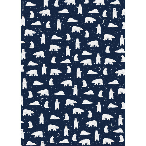 Polar Bears Wrap - Single sheet