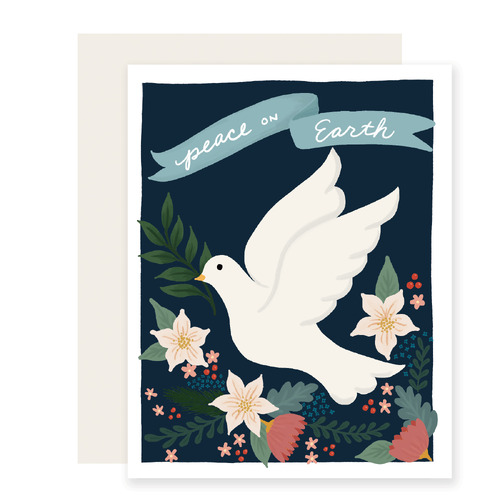 Peace Floral Dove