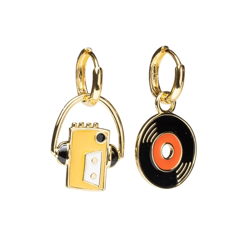 Hoop Earrings - Walkman & 7"