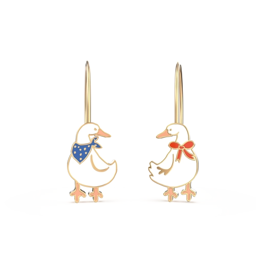 Drop Earrings - Ducks