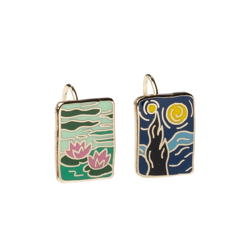 Drop Earrings - Impresssionist