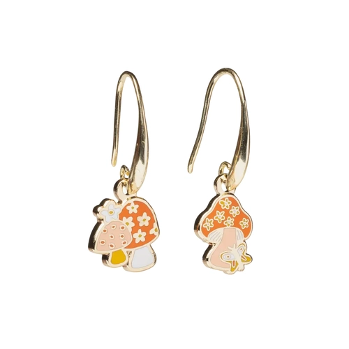 Drop Earrings - Mushroom Butterfly