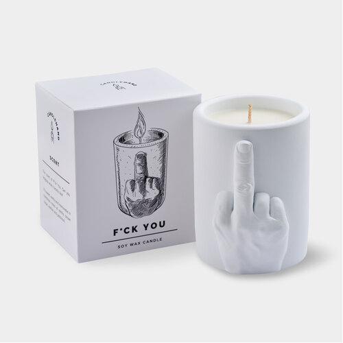 Scented F*ck You Stone Candle Jar