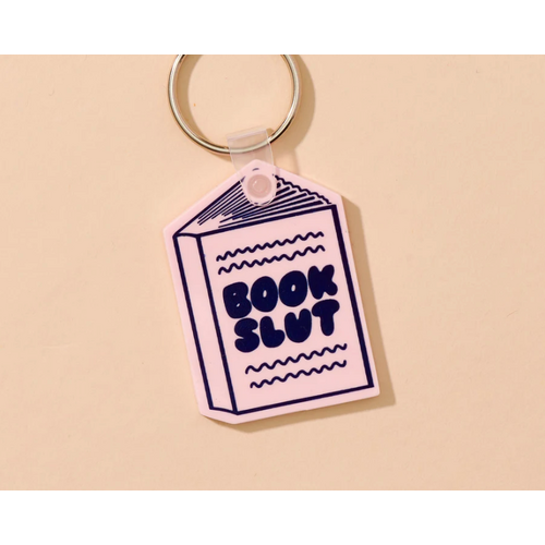 Book Slut PVC Keychain