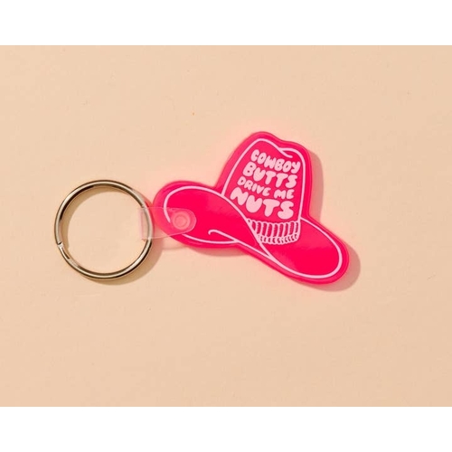 Cowboy Butts PVC Keychain